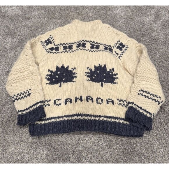 Vintage Kanata Cowichan Knit Button Up Sweater Canada - Picture 7 of 9